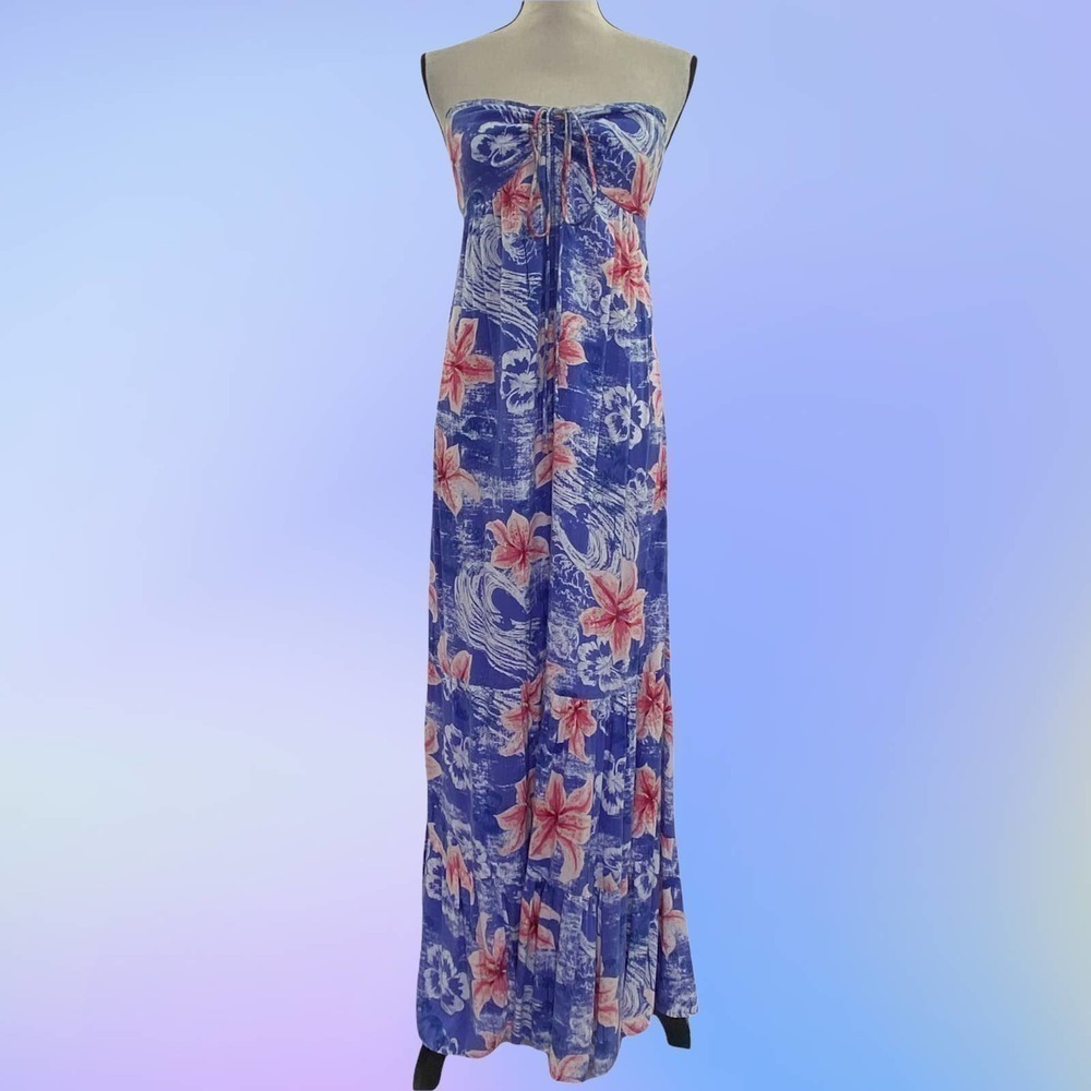 MOSSIMO Supply Co Hawaiian Floral Strapless Dress - Picture 12 of 12